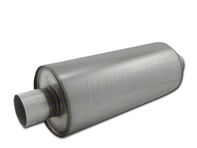 Flowmaster dBX Series Center/Center Bullet Style Muffer; 2.50-Inch (Universal; Some Adaptation May Be Required)