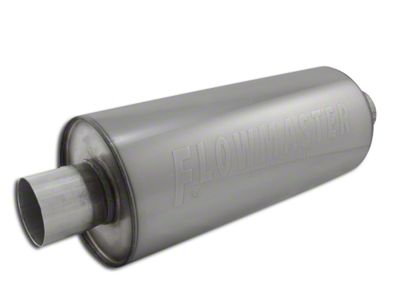 Flowmaster dBX Series Center/Center Bullet Style Muffer; 2.50-Inch (Universal; Some Adaptation May Be Required)