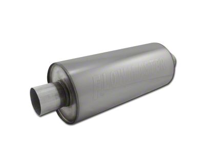 Flowmaster dBX Series Center/Center Bullet Style Muffer; 2.50-Inch (Universal; Some Adaptation May Be Required)