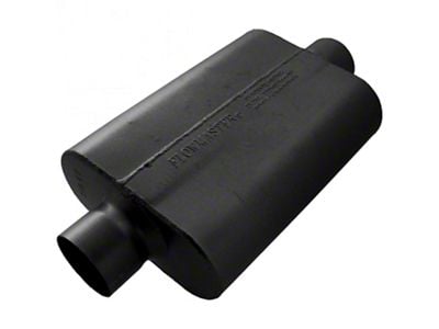 Flowmaster 40 Series Delta Flow Center/Center Oval Muffler; 3-Inch Inlet/3-Inch Outlet (Universal; Some Adaptation May Be Required)
