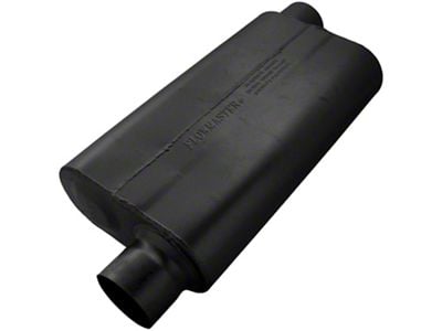Flowmaster 50 Series Delta Flow Offset/Offset Oval Muffler; 3-Inch Inlet/3-Inch Outlet (Universal; Some Adaptation May Be Required)