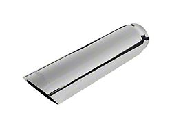 Flowmaster Angle Cut Round Exhaust Tip; 3-Inch; Polished (Fits 2.50-Inch Tailpipe)