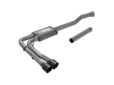 Flowmaster FlowFX Dual Exhaust System with Black Tips; Middle Side Exit (21-24 3.5L EcoBoost F-150, Excluding Raptor & Tremor)