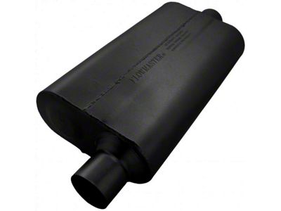 Flowmaster 50 Series Delta Flow Offset/Center Oval Muffler; 2.50-Inch (Universal; Some Adaptation May Be Required)