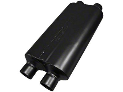 Flowmaster 50 Series HD Dual In/Dual Out Oval Muffler; 2.50-Inch (Universal; Some Adaptation May Be Required)