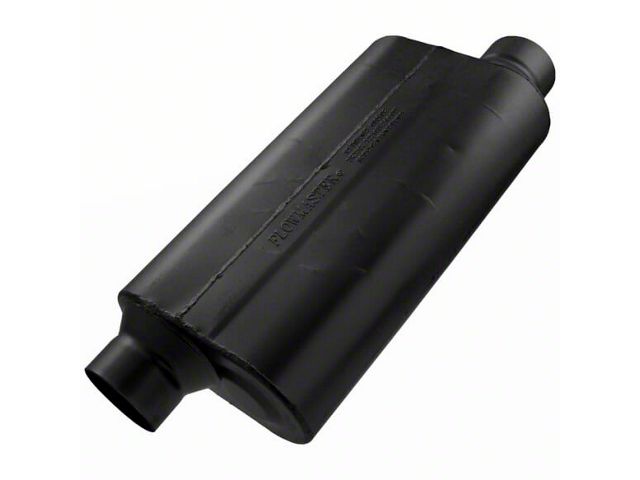 Flowmaster 50 Series HD Offset/Offset Oval Muffler; 3.50-Inch (Universal; Some Adaptation May Be Required)
