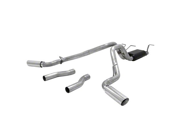 Flowmaster Force II Dual Exhaust System; Side/Rear Exit (14-16 6.2L F-350 Super Duty)