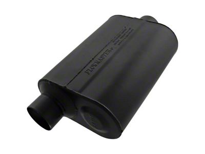 Flowmaster Super 40 Series Offset/Center Oval Muffler; 2.50-Inch (Universal; Some Adaptation May Be Required)