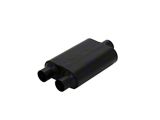 Flowmaster Super 44 Series; Dual In/Center Oval Muffler; 2.50-Inch Inlet/3-Inch Outlet (Universal; Some Adaptation May Be Required)