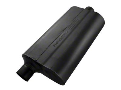 Flowmaster Super 50 Series Offset/Center Oval Muffler; 2.50-Inch (Universal; Some Adaptation May Be Required)