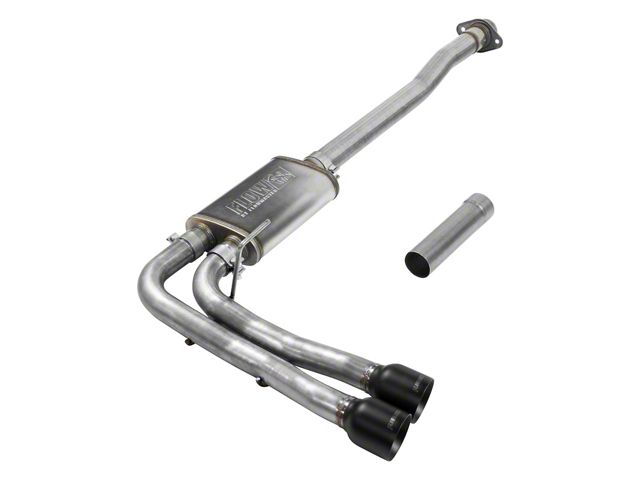 Flowmaster FlowFX Dual Exhaust System with Black Tips; Middle Side Exit (15-20 5.0L F-150)