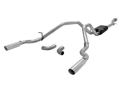 Flowmaster Force II Dual Exhaust System; Side/Rear Exit (14-18 5.3L Sierra 1500)