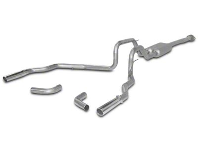 Flowmaster Force II Stainless Steel Dual Exhaust System; Side/Rear Exit (09-10 4.6L F-150)