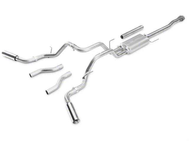 Flowmaster Force II Stainless Steel Dual Exhaust System; Side/Rear Exit (09-10 5.4L F-150, Excluding Raptor)