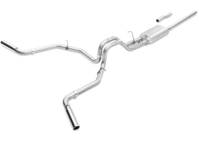 Flowmaster Force II Stainless Steel Dual Exhaust System; Side/Rear Exit (98-03 5.4L F-150)
