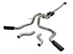Flowmaster Outlaw Dual Exhaust System with Black Tips; Side/Rear Exit (15-20 5.0L F-150)