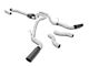 Flowmaster Outlaw Dual Exhaust System with Black Tips; Side/Rear Exit (2010 5.4L F-150 Raptor)