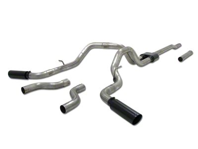 Flowmaster Outlaw Dual Exhaust System; Side/Rear Exit (04-08 4.6L F-150)