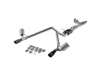 Flowmaster American Thunder Dual Exhaust System with Black Tips; Rear Exit (2025 3.0L RAM 1500, Excluding Limited & RHO)