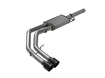 Flowmaster FlowFX Dual Exhaust System with Black Tips; Middle Side Exit (09-18 5.7L RAM 1500)