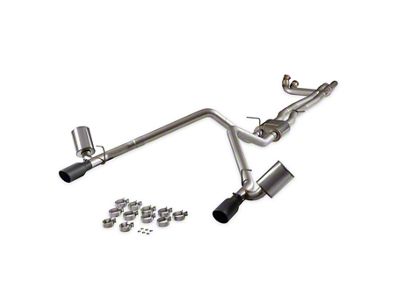 Flowmaster FlowFX Dual Exhaust System with Black Tips; Rear Exit (2025 3.0L RAM 1500, Excluding Limited & RHO)