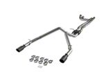 Flowmaster Outlaw Dual Exhaust System with Black Tips; Rear Exit (25-26 3.0L RAM 1500, Excluding Limited & RHO)