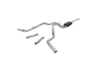 Flowmaster American Thunder Dual Exhaust System with Polished Tips; Side/Rear Exit (14-18 5.7L RAM 2500 Crew Cab w/o Air Ride)