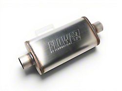 Flowmaster FlowFX Center/Center Muffler; 3-Inch Inlet/3-Inch Outlet (Universal; Some Adaptation May Be Required)