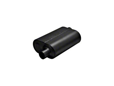 Flowmaster Super 40 Series Offset/Offset Oval Muffler; 2.50-Inch Inlet/2.50-Inch Outlet (Universal; Some Adaptation May Be Required)