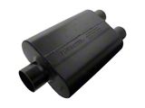 Flowmaster Super 44 Series Center/Dual Out Oval Muffler; 3-Inch Inlet/2.50-Inch Outlet (Universal; Some Adaptation May Be Required)