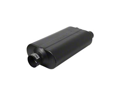Flowmaster Super 50 Series Center/Dual Out Oval Muffler; 3-Inch Inlet/2.50-Inch Outlet (Universal; Some Adaptation May Be Required)