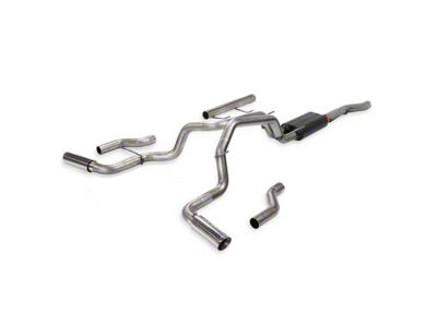 Flowmaster American Thunder Dual Exhaust System with Polished Tips; Side/Rear Exit (14-24 6.4L RAM 3500)