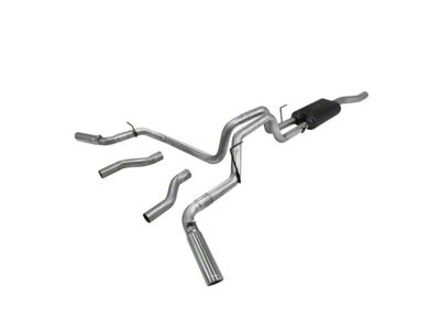 Flowmaster American Thunder Dual Exhaust System with Polished Tips; Side/Rear Exit (03-12 5.7L RAM 3500)