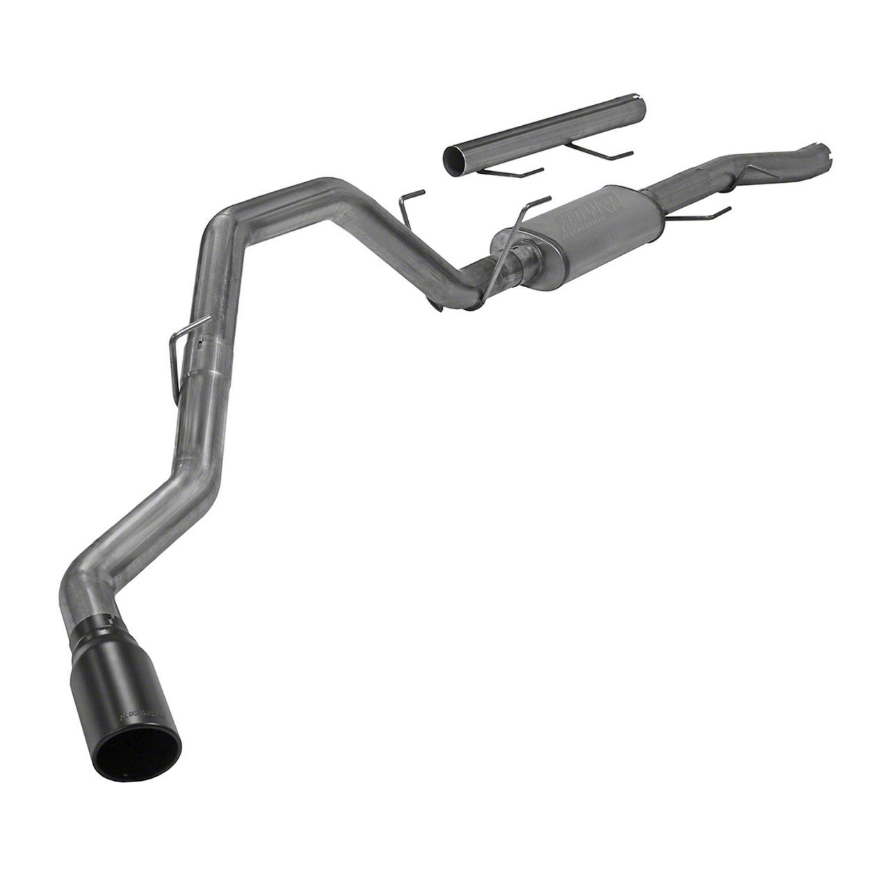 Flowmaster RAM 3500 FlowFX Single Exhaust System with Black Tip; Side Exit 717930 (1424 6.4L