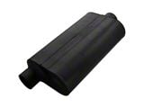 Flowmaster Super 50 Series Offset/Center Oval Muffler; 3-Inch Inlet/3-Inch Outlet (Universal; Some Adaptation May Be Required)