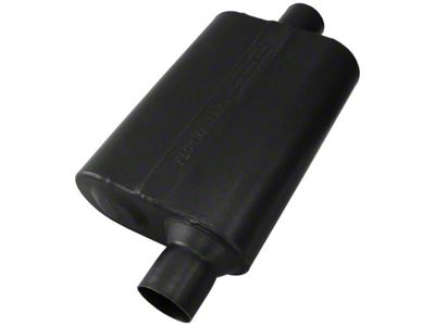 Flowmaster 40 Series Delta Flow Offset/Center Oval Muffler; 2.50-Inch Inlet/2.50-Inch Outlet (Universal; Some Adaptation May Be Required)