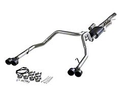 Flowmaster American Thunder Dual Exhaust System with Black Tips; Rear Exit (24-26 6.2L Sierra 1500 w/ Factory Dual Exhaust)