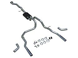 Flowmaster American Thunder Dual Exhaust System with Polished Tips; Side/Rear Exit (99-06 4.8L Sierra 1500)