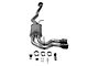 Flowmaster FlowFX Dual Exhaust System with Black Tips; Middle Side Exit (99-06 4.8L Sierra 1500)