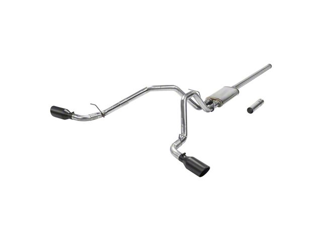 Flowmaster FlowFX Dual Exhaust System with Black Tips; Side Exit (09-13 5.3L Sierra 1500)