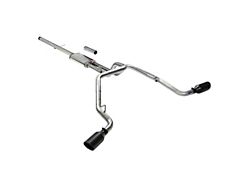 Flowmaster FlowFX Dual Exhaust System with Black Tips; Side Exit (19-25 5.3L Sierra 1500 w/o Factory Dual Exhaust)
