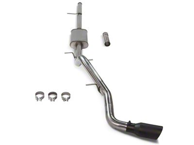 Flowmaster FlowFX Single Exhaust System with Black Tip; Side Exit (19-24 5.3L Sierra 1500 w/o Factory Dual Exhaust)
