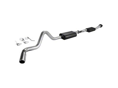 Flowmaster Force II Single Exhaust System with Polished Tip; Side Exit (99-06 4.8L Sierra 1500)