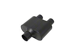 Flowmaster Super 10 Series Center/Dual Out Oval Muffler; 2.50-Inch Inlet/2.25-Inch Outlet (Universal; Some Adaptation May Be Required)