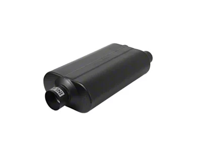Flowmaster Super 50 Series Center/Dual Out Oval Muffler; 3-Inch Inlet/2.50-Inch Outlet (Universal; Some Adaptation May Be Required)