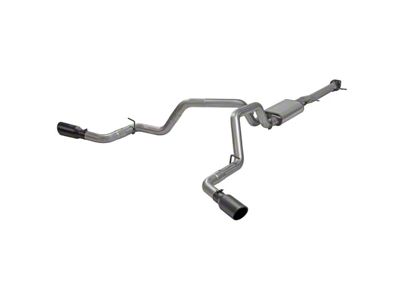 Flowmaster FlowFX Dual Exhaust System with Black Tips; Side Exit (20-24 6.6L Gas Sierra 2500 HD)