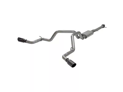 Flowmaster FlowFX Dual Exhaust System with Black Tips; Side Exit (20-23 6.6L Gas Sierra 2500 HD)