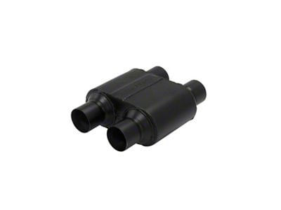Flowmaster Super 10 Series Dual In/Dual Out Oval Muffler; 2.50-Inch Inlet/2.50-Inch Outlet (Universal; Some Adaptation May Be Required)