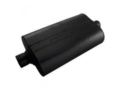 Flowmaster Super 50 Series Center/Center Oval Muffler; 2.50-Inch Inlet/2.50-Inch Outlet (Universal; Some Adaptation May Be Required)