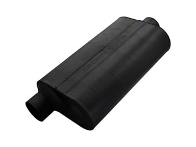 Flowmaster Super 50 Series Offset/Center Oval Muffler; 3-Inch Inlet/3-Inch Outlet (Universal; Some Adaptation May Be Required)